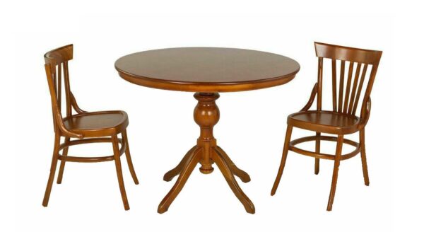 میز و صندلی ناهارخوری اسپرسان چوب ۲ نفره مدل لهستانی کدm03 آبی